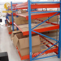 Système de rack de flux de cartons pour entrepôt